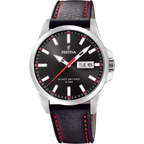 Orologio Classics Nero con Cinturino in Pelle - OROLOGIO