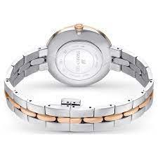 Orologio Cosmopolitan Fabbricato in Svizzera, Bracciale di metallo, Bianco, Finitura in tono oro rosa
