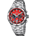 Orologio da Uomo Festina Chrono Bike Rosso con Cinturino in Acciaio