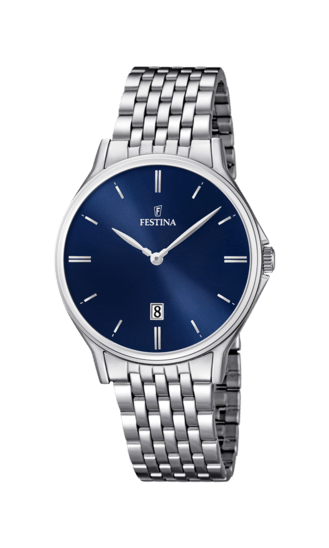 OROLOGIO FESTINA ACCIAIO CLASSICO, COLORE BLU