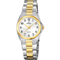 OROLOGIO FESTINA ACCIAIO CLASSICO F20556/1 BIANCO BRACCIALE IN ACIAIO, DONNA