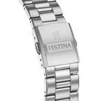 OROLOGIO FESTINA BIANCO CON CINTURINO IN ACCIAIO, UOMO