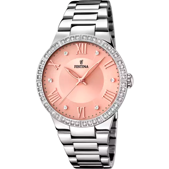 OROLOGIO FESTINA BOYFRIEND CON CINTURINO IN ACCIAIO DONNA - Rosato - OROLOGIO