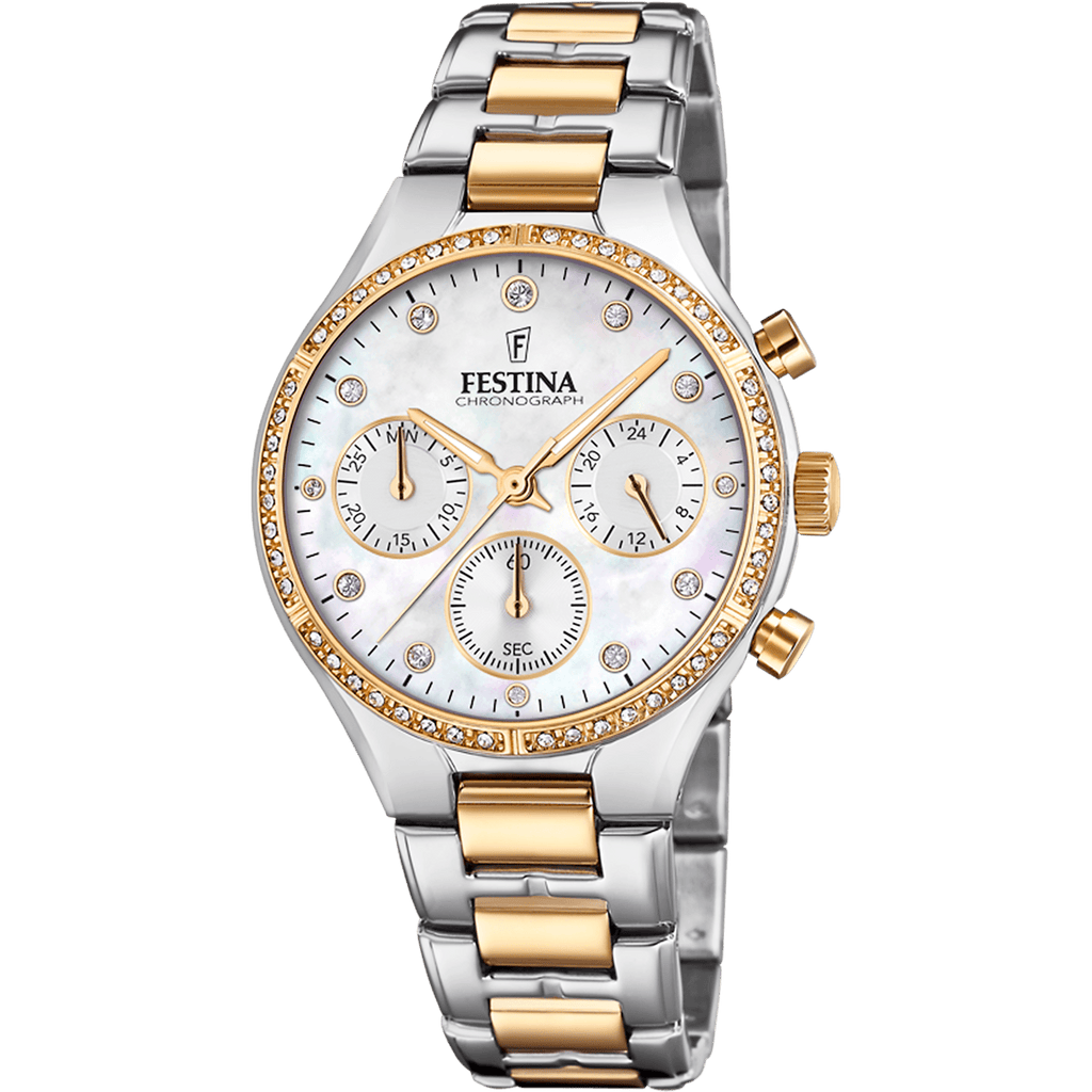 OROLOGIO FESTINA BOYFRIEND F20402/1 MADREPERLA BRACCIALE IN ACIAIO, DONNA