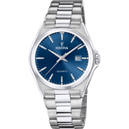 OROLOGIO FESTINA CLASSICO IN ACCIAIO BLU CON CINTURINO IN ACCIAIO, UOMO