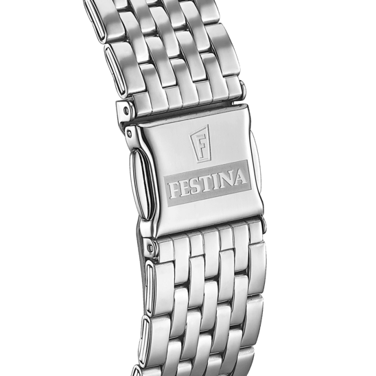 OROLOGIO FESTINA CLASSICS F16744/4 NERO CINTURINO IN ACCIAIO, UOMO