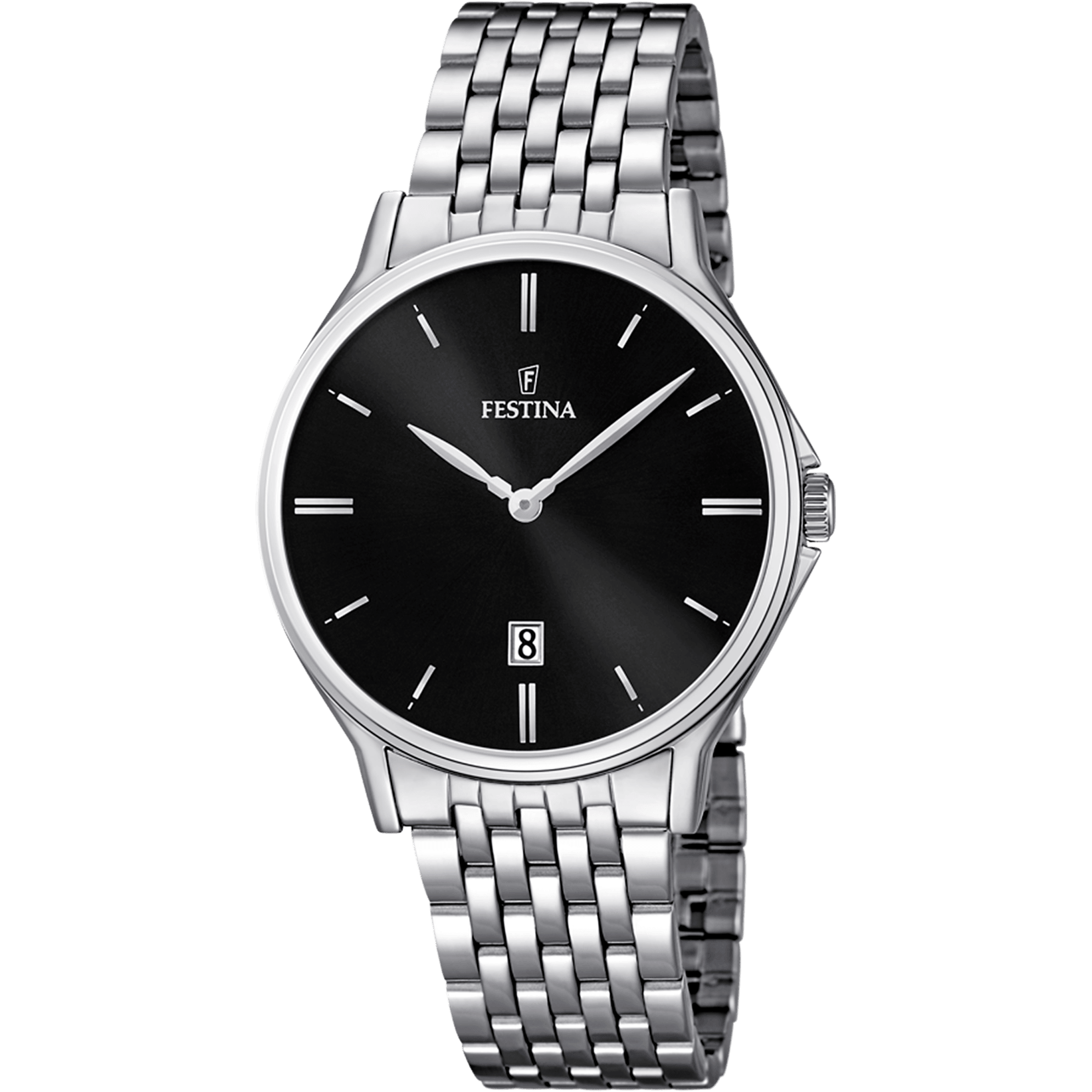 OROLOGIO FESTINA CLASSICS F16744/4 NERO CINTURINO IN ACCIAIO, UOMO