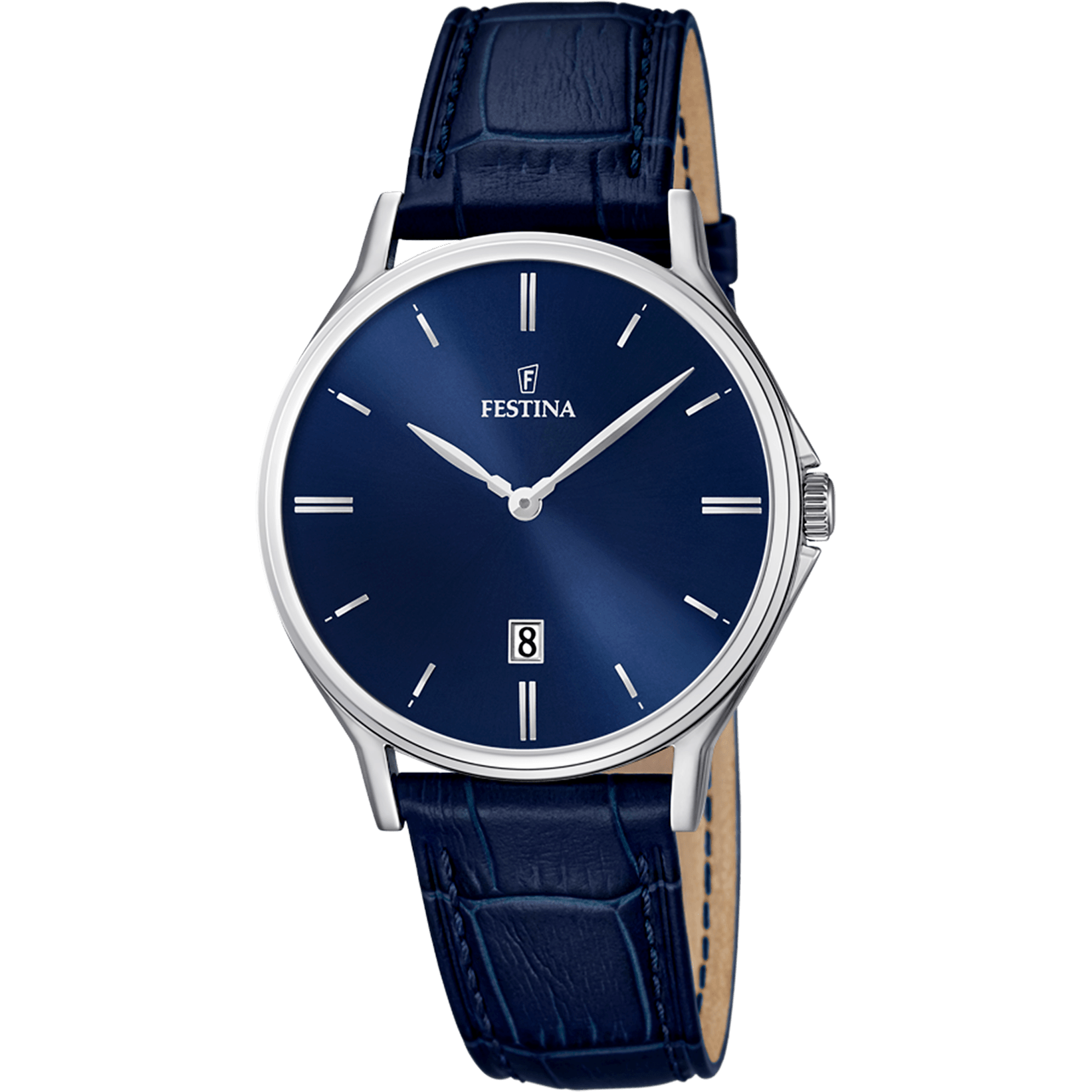 OROLOGIO FESTINA CLASSICS F16745/3 BLU CON CINTURINO IN PELLE, UOMO