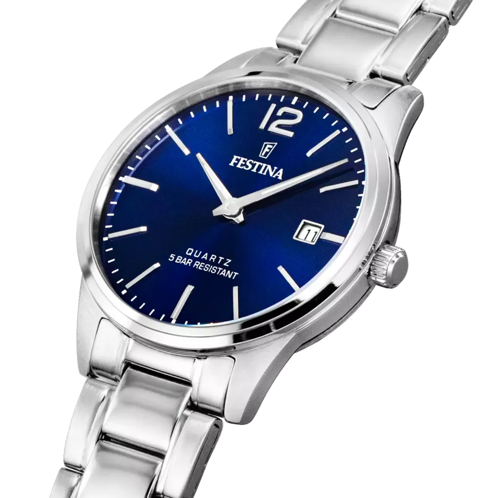 Orologio Festina Classics F20509/3 Donna - Acciaio Inossidabile e Quadrante Azzurro - OROLOGIO