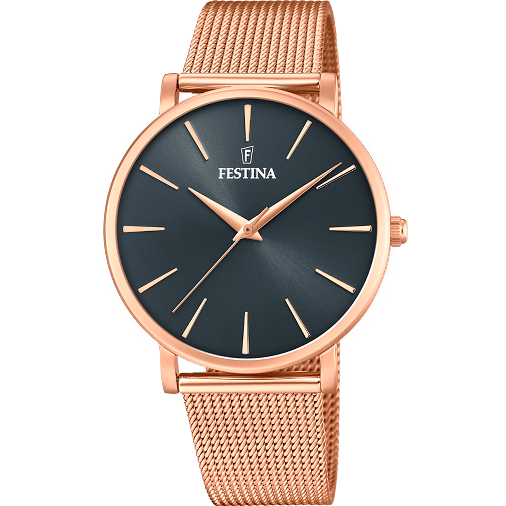 OROLOGIO FESTINA COLLEZIONE BOYFRIEND NERO CINTURINO IN ACCIAIO, DONNA