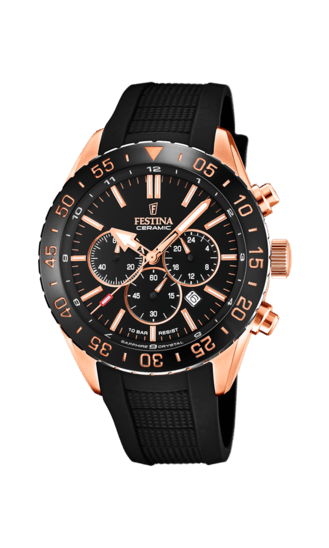OROLOGIO FESTINA COLLEZIONE CERAMICA F20516/2 COLORE NERO, CINTURINO IN SILICONE, UOMO