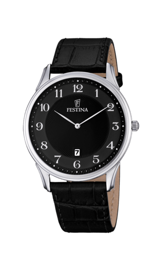 OROLOGIO FESTINA COLLEZIONE CINTURINO CLASSICO F6851/4 COLORE NERO, CINTURINO IN PELLE, UOMO