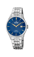 OROLOGIO FESTINA COLLEZIONE SWISS MADE COLORE BLU, BRACCIALE IN ACCIAIO, UOMO