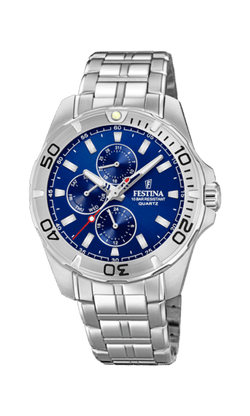 OROLOGIO FESTINA DA UNO IN ACCIAIO E QUADRANTE BLU