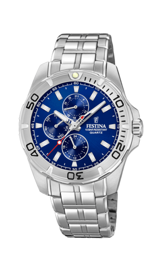 OROLOGIO FESTINA DA UNO IN ACCIAIO E QUADRANTE BLU