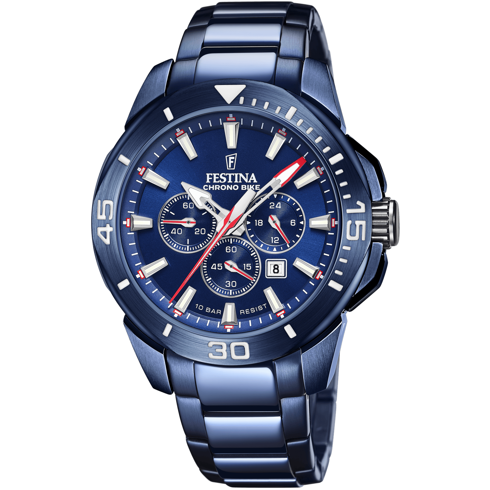 OROLOGIO FESTINA EDIZIONI SPECIALI F20643/1 BLU CINTURINO IN ACCIAIO INOSSIDABILE 316L, UOMO.