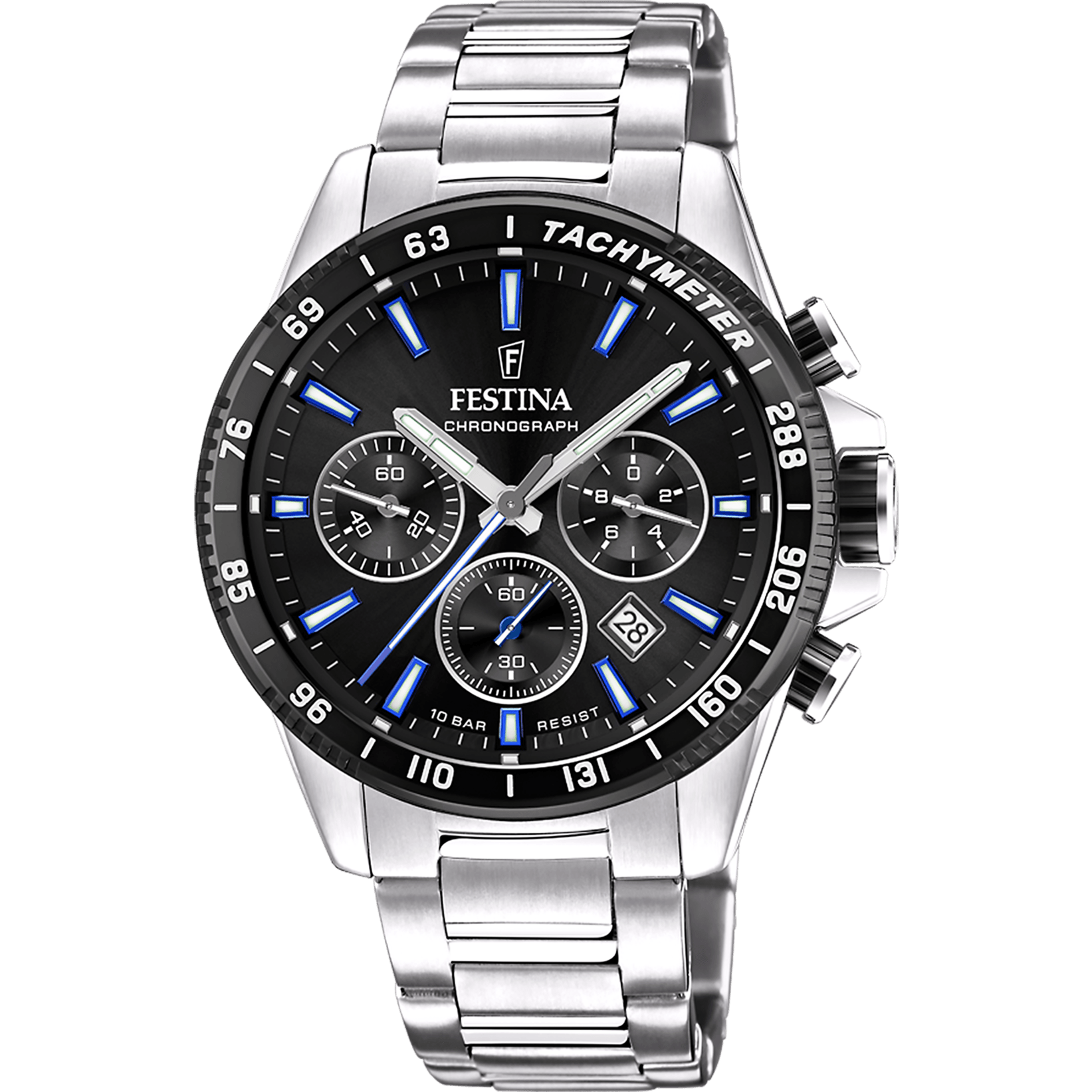 OROLOGIO FESTINA F20560/5 NERO CINTURINO IN ACCIAIO, UOMO