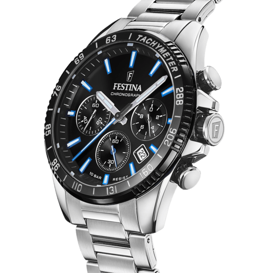 OROLOGIO FESTINA F20560/5 NERO CINTURINO IN ACCIAIO, UOMO