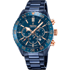 OROLOGIO FESTINA F20576/1 BLU CINTURINO IN ACCIAIO, UOMO
