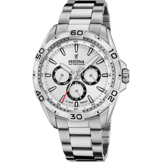 OROLOGIO FESTINA F20623/1 BLANCO CINGHIA ACCIAIO INOSSIDABILE 316L, UOMO