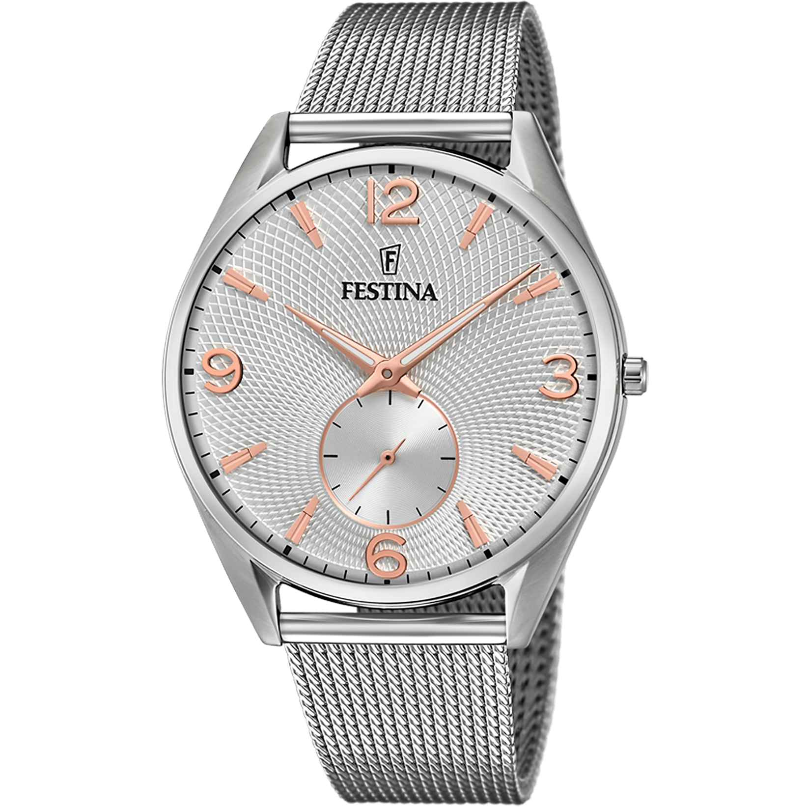 OROLOGIO FESTINA F6869/1 ARGENTO CINTURINO ACCIAIO, UOMO