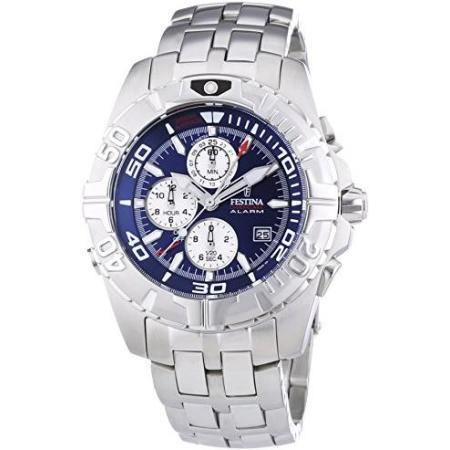 OROLOGIO FESTINA, IN ACCIAIO CON QUADRANTE BLU