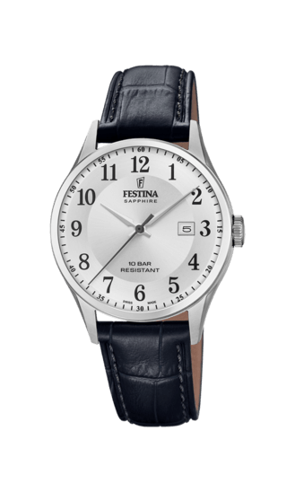 OROLOGIO FESTINA, IN PELLE DI COLORE NERO