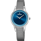 OROLOGIO FESTINA MADEMOISELLE F20494/2 BLU CON CINTURINO IN ACCIAIO, DONNA