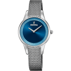 OROLOGIO FESTINA MADEMOISELLE F20494/2 BLU CON CINTURINO IN ACCIAIO, DONNA