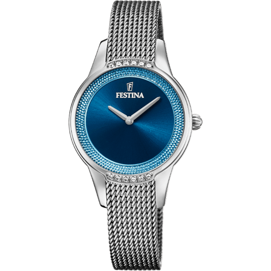OROLOGIO FESTINA MADEMOISELLE F20494/2 BLU CON CINTURINO IN ACCIAIO, DONNA