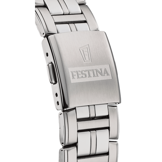 OROLOGIO FESTINA MULTIFUNZIONE COLLEZIONE F20445/4 BLU CINTURINO IN ACCIAIO, UOMO