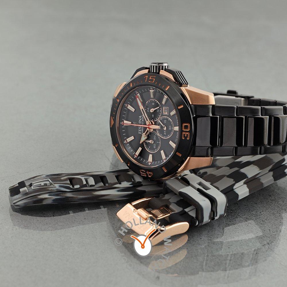 OROLOGIO FESTINA SPECIAL EDITIONS F20645/1 NERO CINGHIA ACCIAIO INOSSIDABILE 316L, UOMO