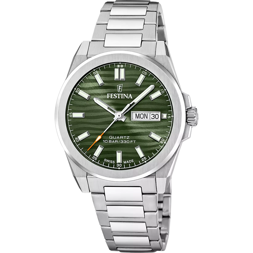 Orologio Festina Swiss Made Dune F20073/4 - Quadrante Verde Kaki e Vetro Zaffiro - OROLOGIO