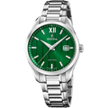OROLOGIO FESTINA SWISS SWISS MADE VERDE CINGHIA ACCIAIO INOSSIDABILE 316L, UOMO