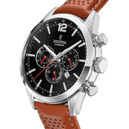 OROLOGIO FESTINA TIMELESS CHRONOGRAPH NERO CINTURINO IN PELLE, UOMO