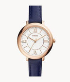 OROLOGIO FOSSIL , DONNA IN PELLE DI COLORE BLU