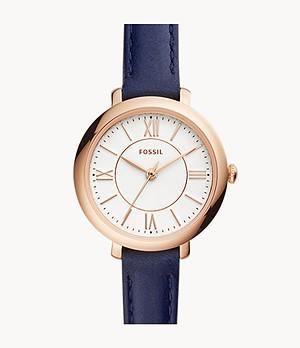 OROLOGIO FOSSIL , DONNA IN PELLE DI COLORE BLU