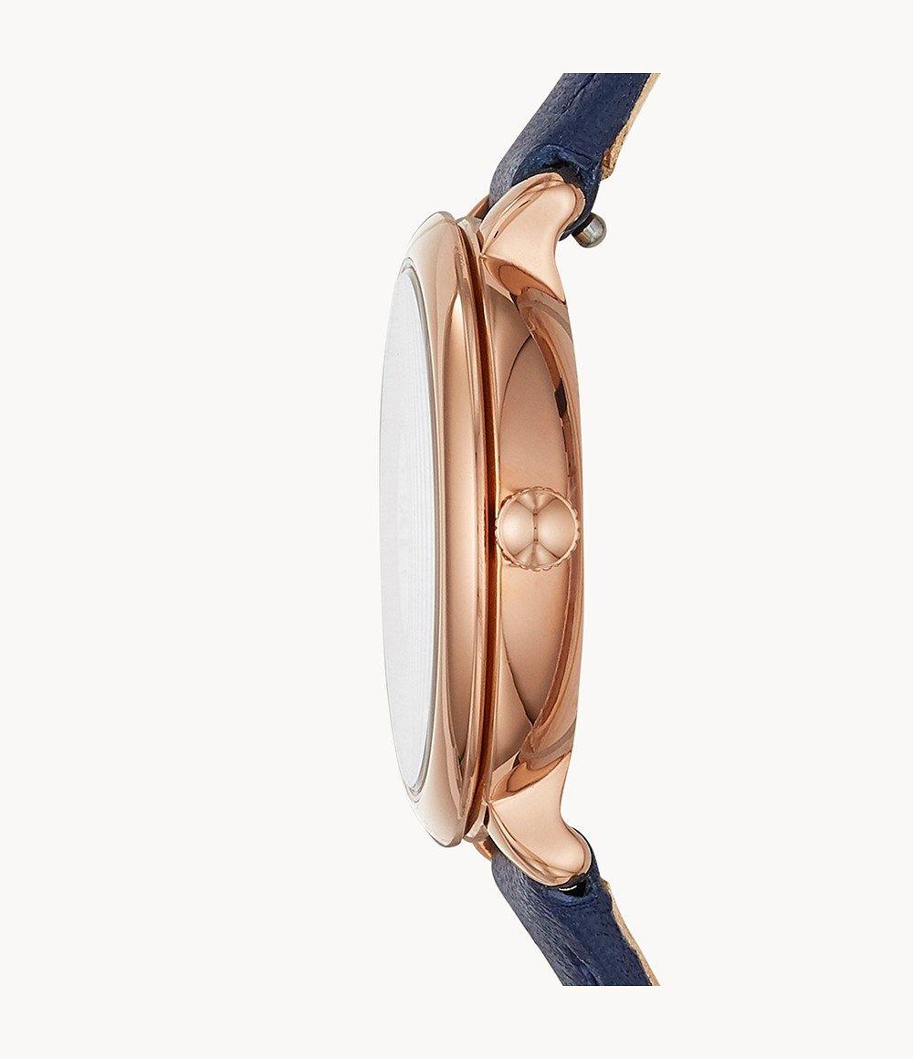 OROLOGIO FOSSIL , DONNA IN PELLE DI COLORE BLU