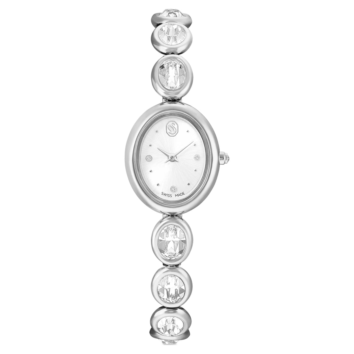 Orologio Imber oval Fabbricato in Svizzera, Bracciale di metallo, Tono argentato, Acciaio inossidabile