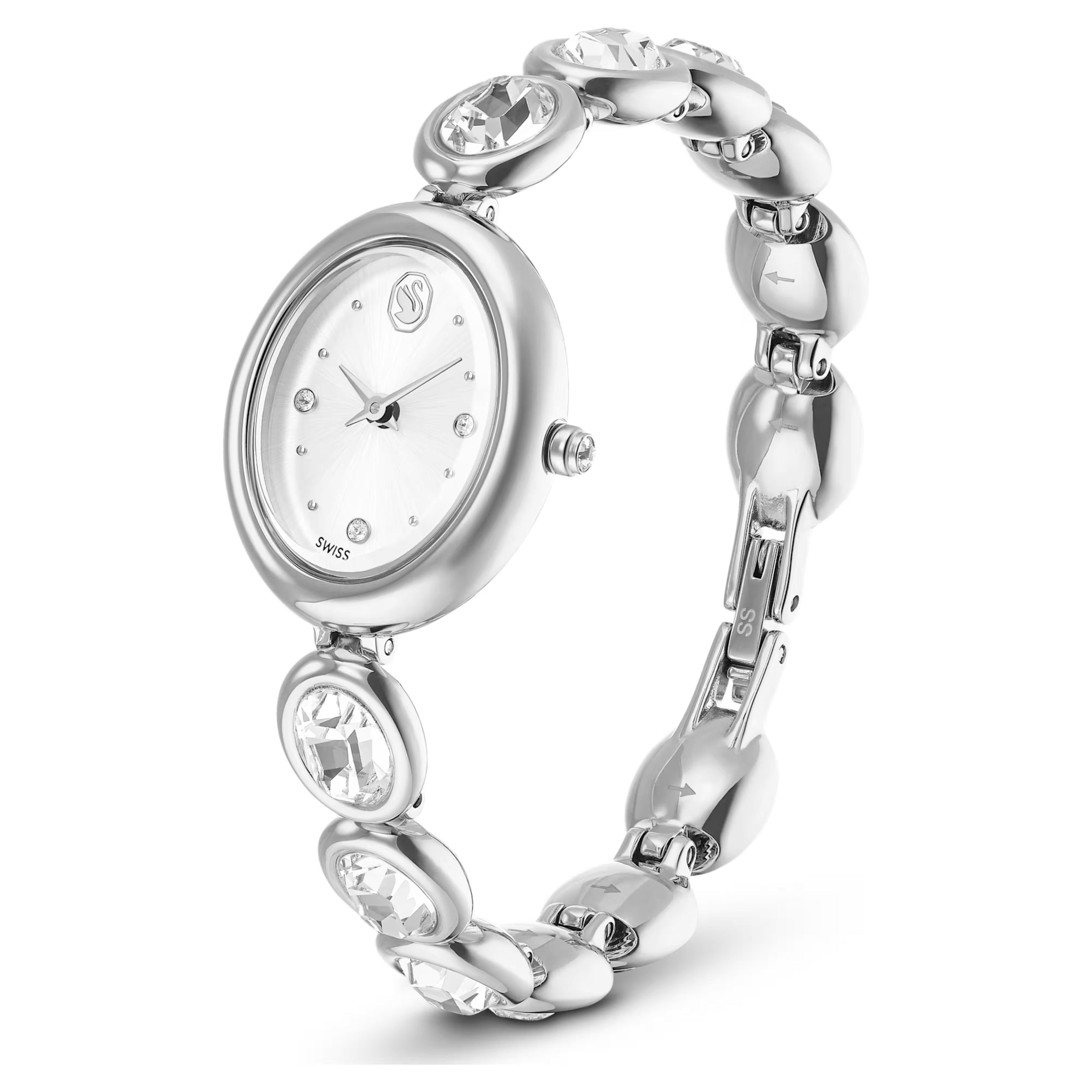 Orologio Imber oval Fabbricato in Svizzera, Bracciale di metallo, Tono argentato, Acciaio inossidabile