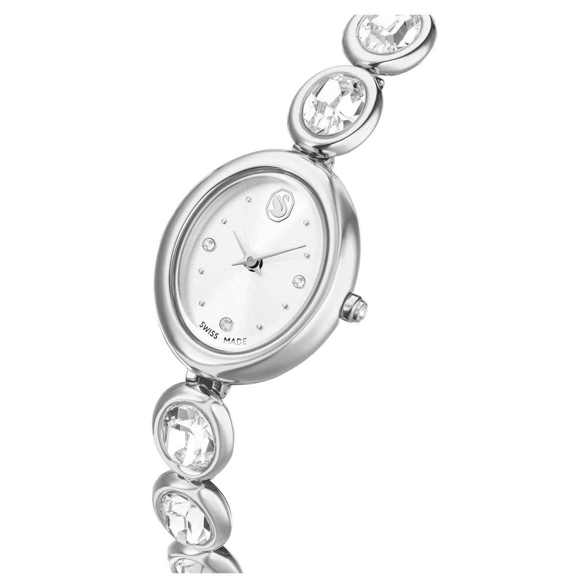 Orologio Imber oval Fabbricato in Svizzera, Bracciale di metallo, Tono argentato, Acciaio inossidabile