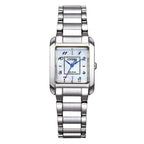 Orologio Lady Square Eco-Drive in Acciaio e Zaffiro EW5600-87D - OROLOGIO
