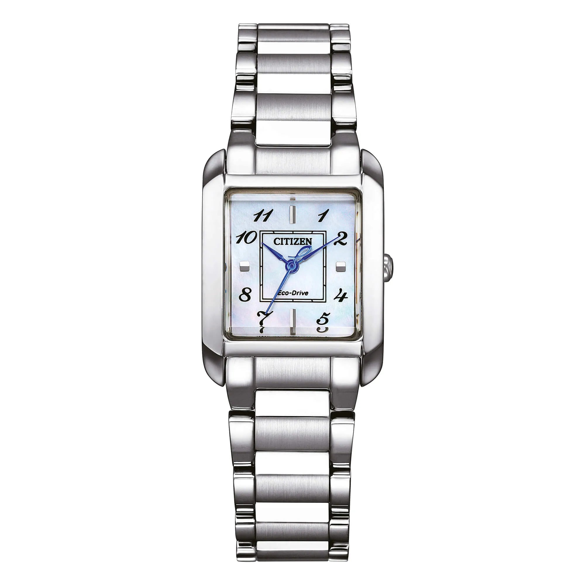 Orologio Lady Square Eco-Drive in Acciaio e Zaffiro EW5600-87D - OROLOGIO
