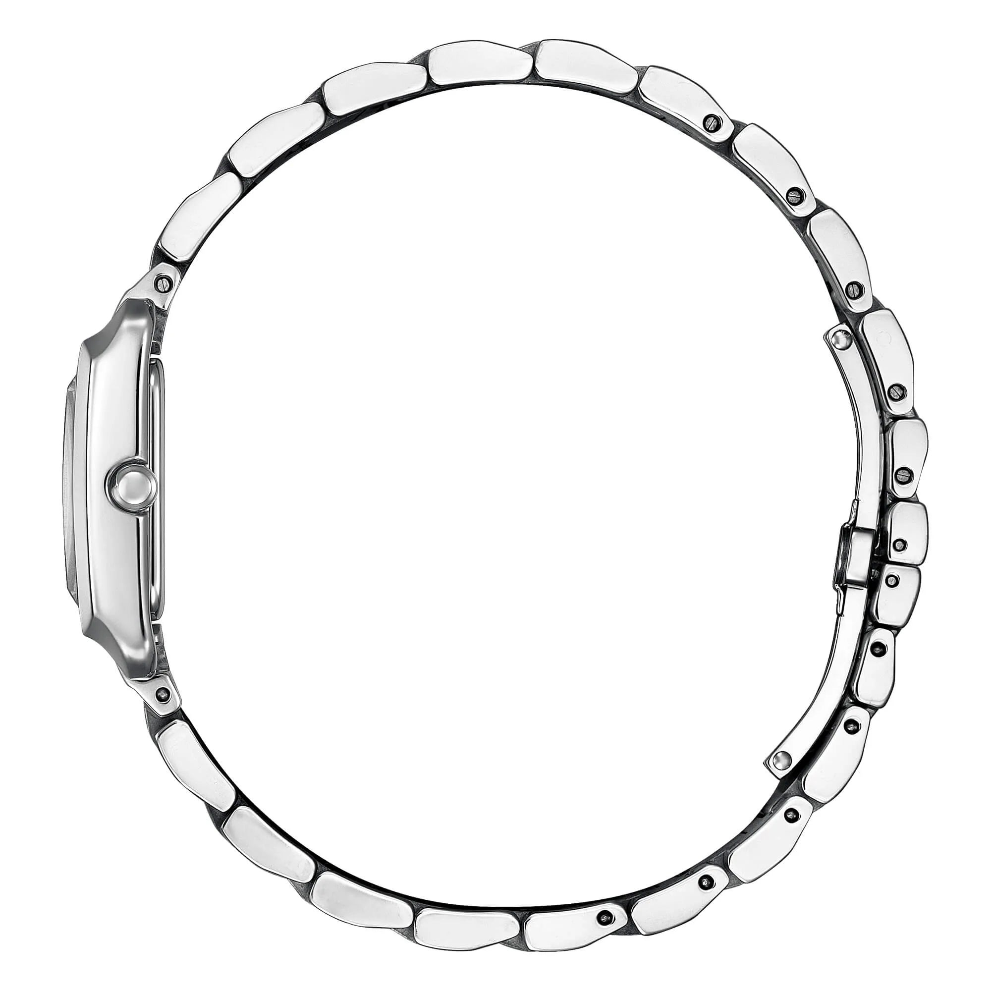 Orologio Lady Square Eco-Drive in Acciaio e Zaffiro EW5600-87D - OROLOGIO