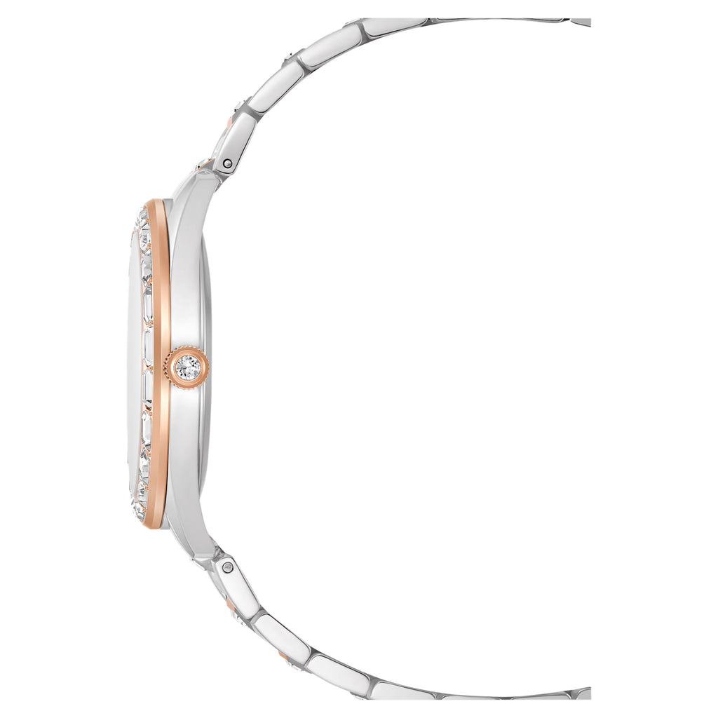 Orologio Matrix date Fabbricato in Svizzera, Bracciale di metallo, Tono oro rosa, Mix di finiture