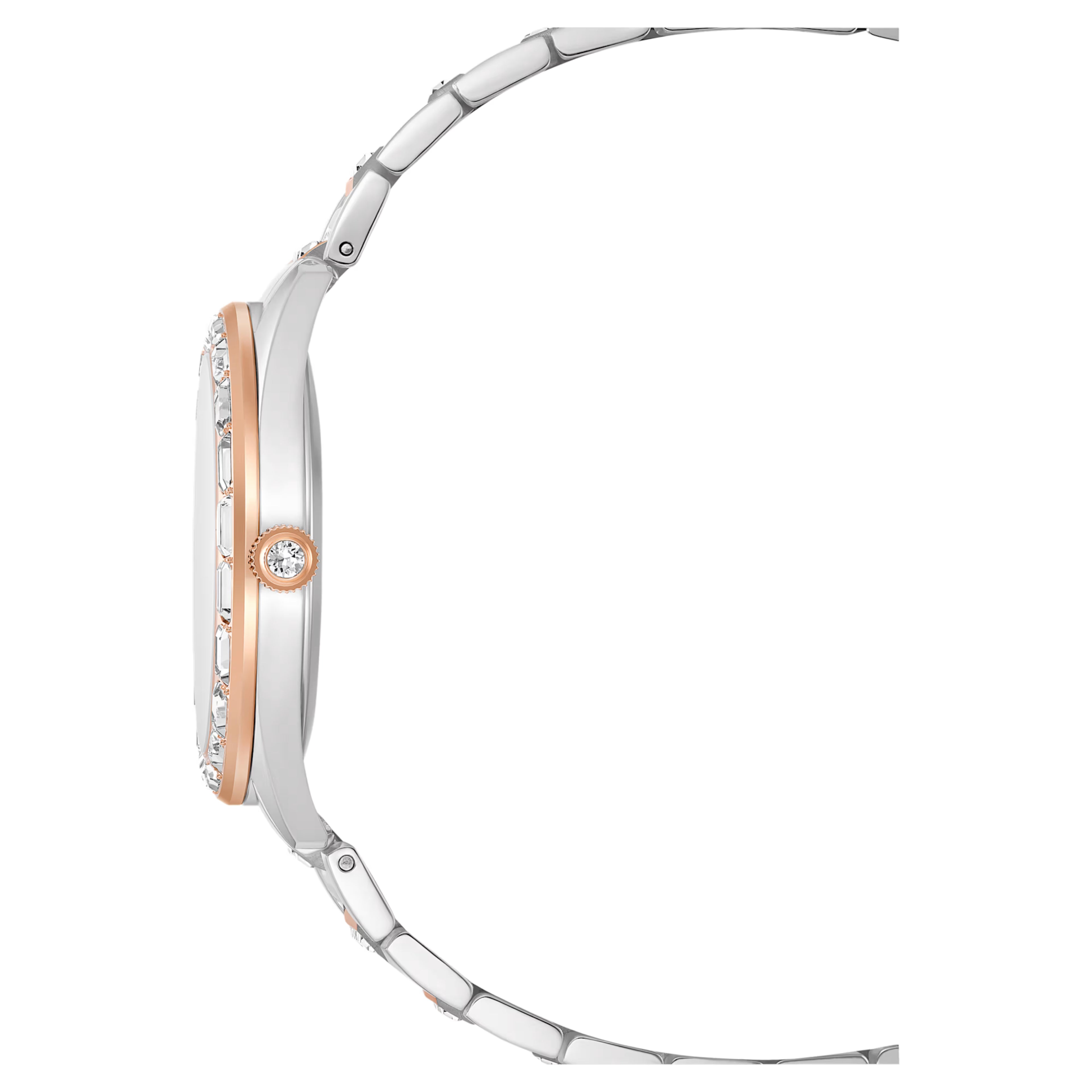 Orologio Matrix date Fabbricato in Svizzera, Bracciale di metallo, Tono oro rosa, Mix di finiture