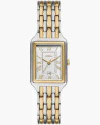 Orologio solo tempo Fossil in acciaio di colore argento e oro ES5368