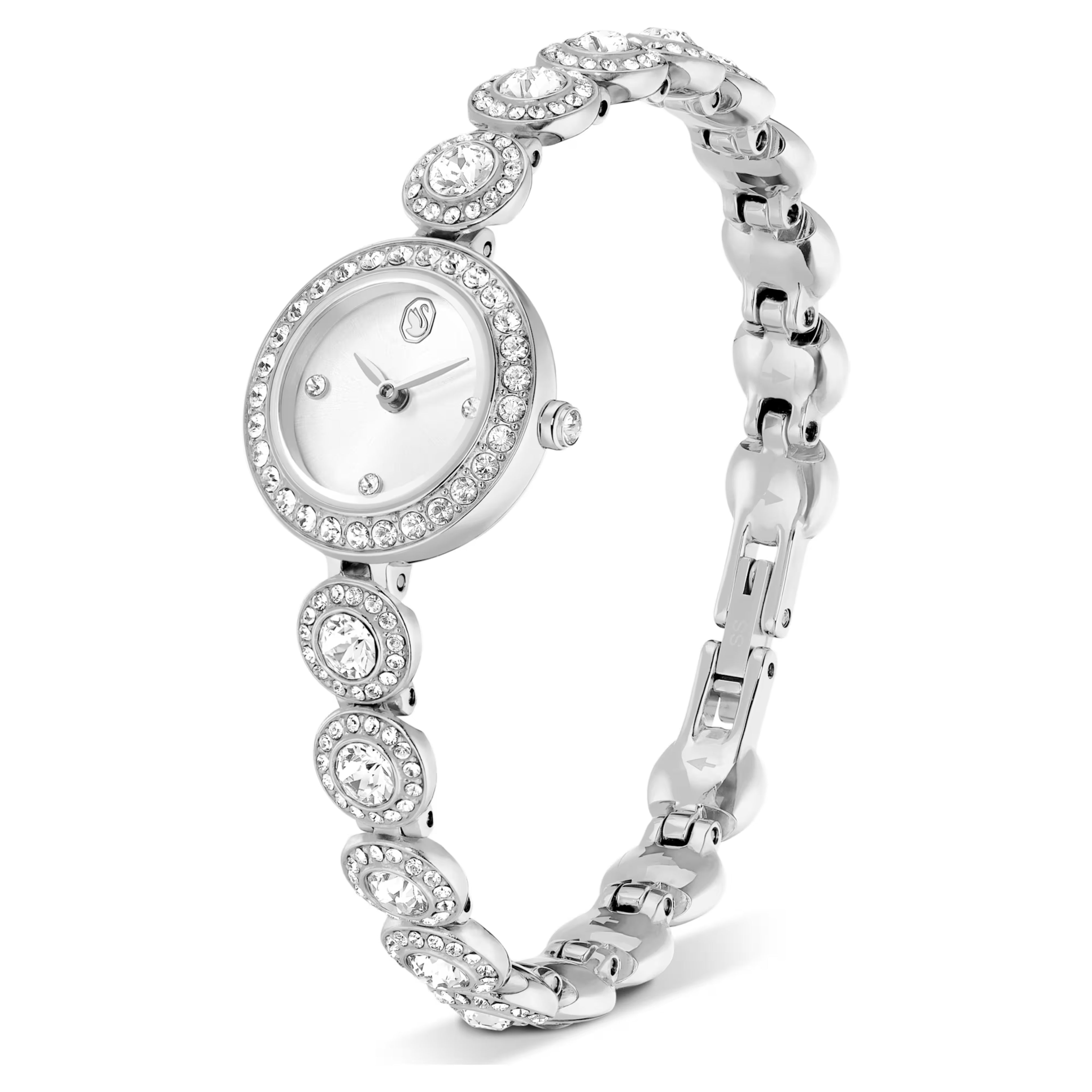 Orologio Una Angelic Bracciale in cristallo, Tono argentato, Acciaio inossidabile