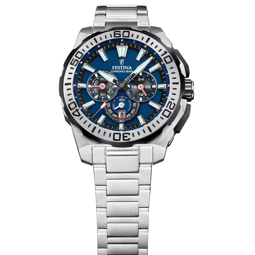 OROLOGIO UOMO CHRONO BIKE BLU - OROLOGIO