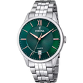 Orologio Uomo Verde con Cinturino in Acciaio - OROLOGIO